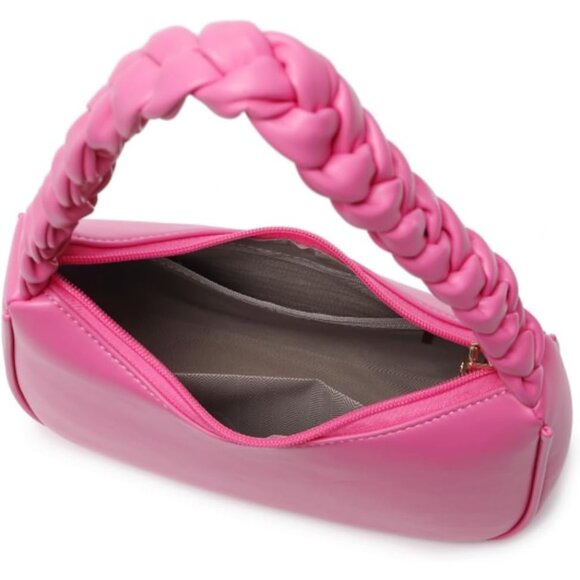 Shoulder Bags for Women - Braid Pink - Picture 6 of 7